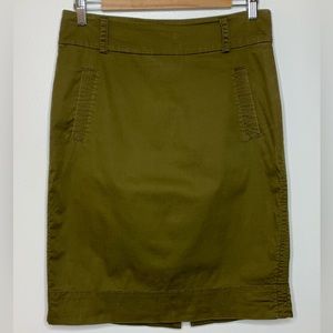 Banana Republic Heritage Skirt Army Green Size 6
